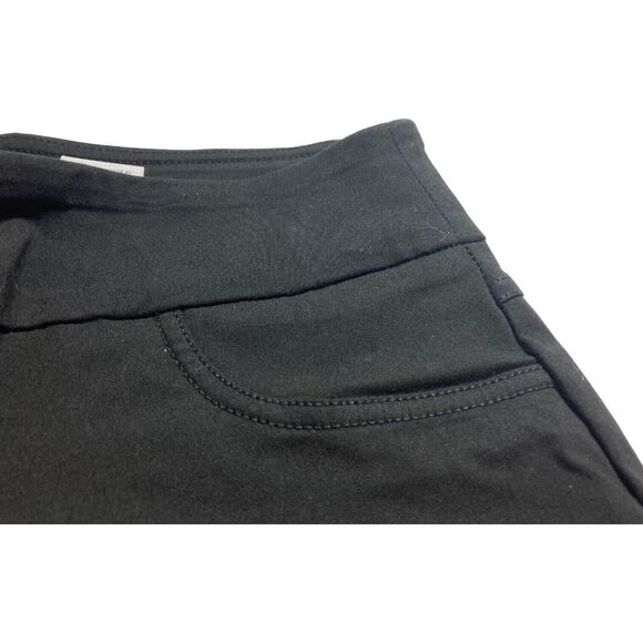 Ruby Rd. Womens 8 Pull On Casual Ankle Pants Black Back Pockets Stretch - Picture 5 of 6